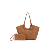 Solana 2pc Woven Tote Handbag