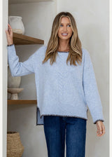 Miss Marlow Cabled Blanket Stitch Knit