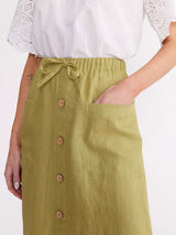 Yarra Trail Button Front Skirt