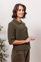 See Saw Australian Wool Blend Half Sleeve Cardigan