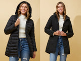 Caroline Morgan Reversible Hooded Puffer Coat