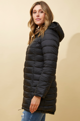 Caroline Morgan Reversible Hooded Puffer Coat