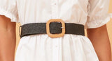 Caroline Morgan Straw Belt
