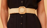 Caroline Morgan Straw Belt