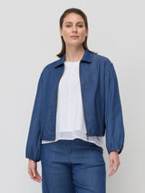 Marco Polo Off Duty Denim Bomber Jacket
