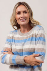 See Saw Australian Wool Blend Striped Sweater