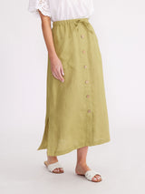 Yarra Trail Button Front Skirt