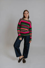 Fields Multi Stripe Merino Blend Pullover