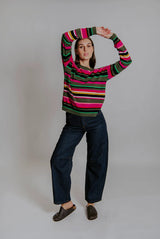 Fields Multi Stripe Merino Blend Pullover