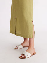 Yarra Trail Button Front Skirt