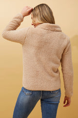 Caroline Morgan Zip Fluffy Jacket