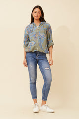 Bottega Paisley Printed Hoodie