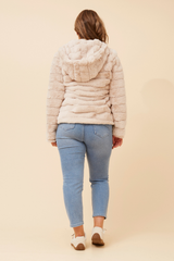 Caroline Morgan Faux Fur Jacket