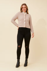 Caroline Morgan Knit Patch Pocket Cardigan