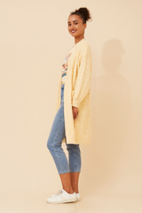 Caroline Morgan Cable Knit Long Cardigan