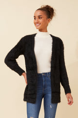 Caroline Morgan Eyelash Knit Cardigan
