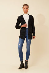 Caroline Morgan Eyelash Knit Cardigan