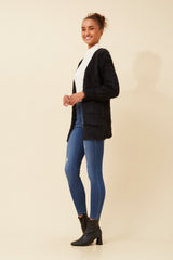 Caroline Morgan Eyelash Knit Cardigan