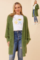 Caroline Morgan Eyelash Knit Cardigan