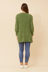 Caroline Morgan Eyelash Knit Cardigan