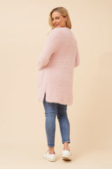 Caroline Morgan Eyelash Knit Cardigan
