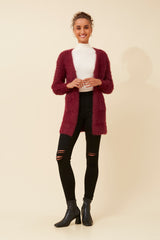 Caroline Morgan Eyelash Knit Cardigan