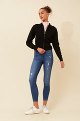 Caroline Morgan Wool Blend Cardigan