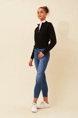 Caroline Morgan Wool Blend Cardigan