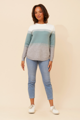 Caroline Morgan Colour Block Knit Jumper
