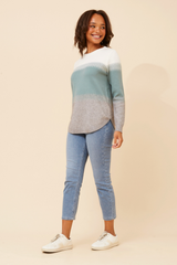 Caroline Morgan Colour Block Knit Jumper