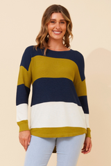 Caroline Morgan Colour Block Jumper