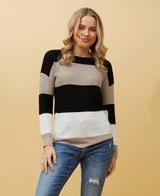 Caroline Morgan Colour Block Jumper