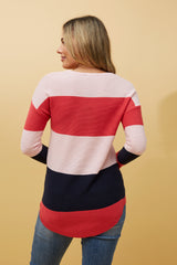 Caroline Morgan Colour Block Jumper