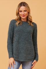 Caroline Morgan Button Detail Jumper