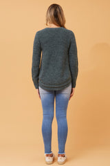 Caroline Morgan Button Detail Jumper