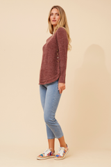 Caroline Morgan Button Detail Jumper