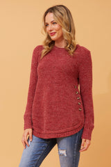 Caroline Morgan Button Detail Jumper