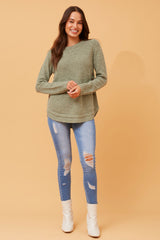 Caroline Morgan Button Detail Jumper