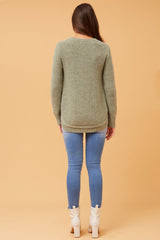 Caroline Morgan Button Detail Jumper