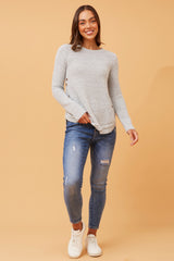 Caroline Morgan Button Detail Jumper