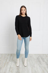 Caroline Morgan Button Detail Jumper