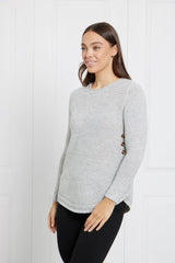 Caroline Morgan Button Detail Jumper