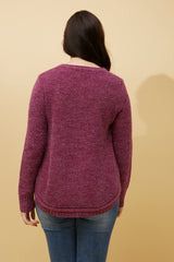 Caroline Morgan Button Detail Jumper