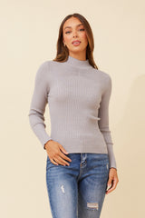 Caroline Morgan Polo Neck Ribbed Skivvy