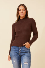 Caroline Morgan Polo Neck Ribbed Skivvy