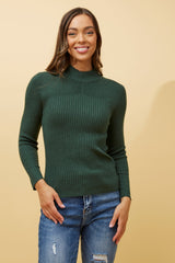 Caroline Morgan Polo Neck Ribbed Skivvy