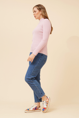 Caroline Morgan Polo Neck Ribbed Skivvy