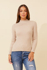 Caroline Morgan Polo Neck Ribbed Skivvy