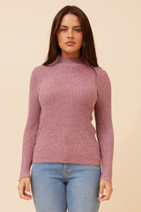 Caroline Morgan Polo Neck Ribbed Skivvy