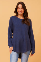 Caroline Morgan Curved Hem Pullover